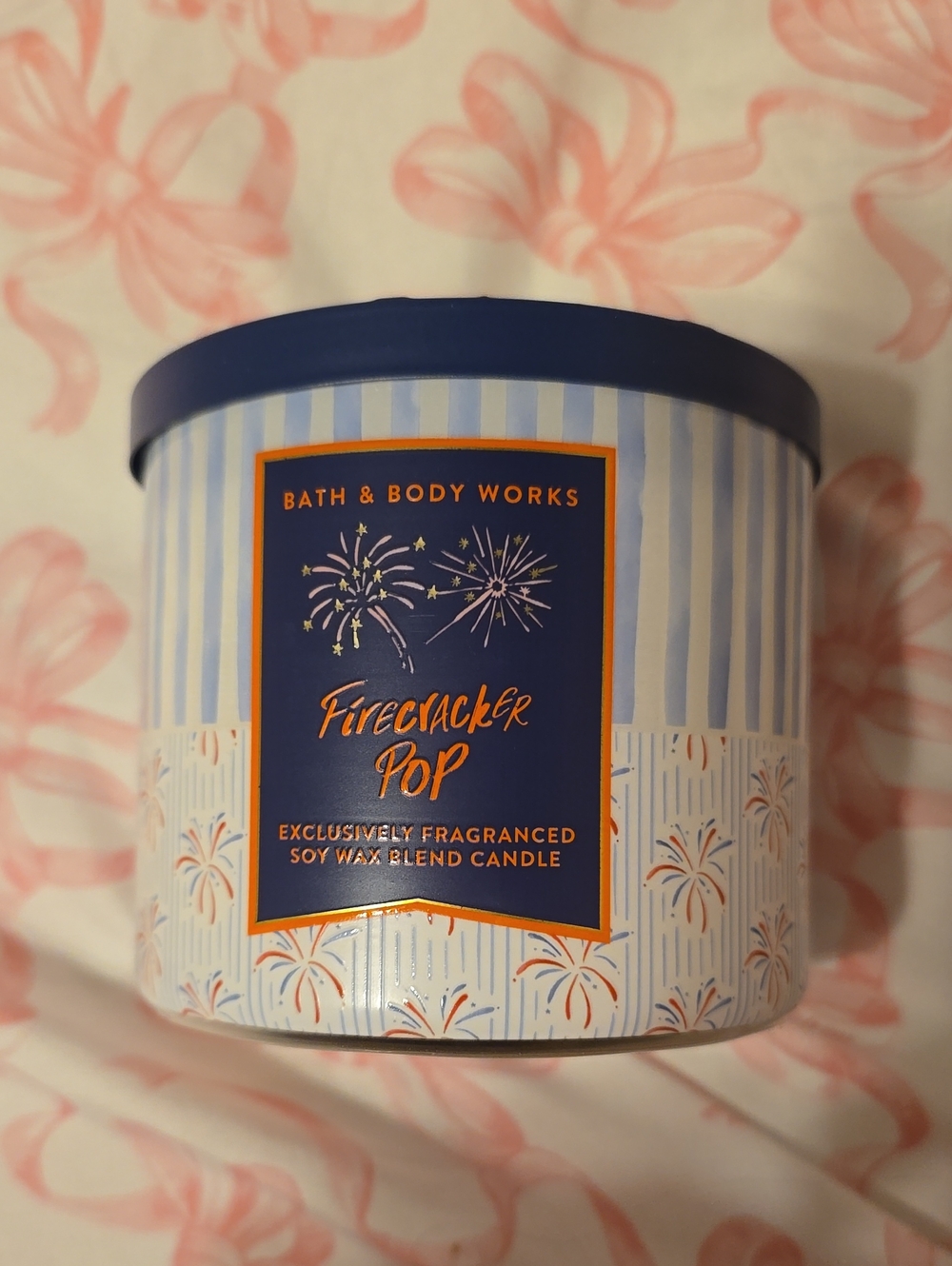BNWT Bath And Body Works Firecracker Pop 3 Wick Candle